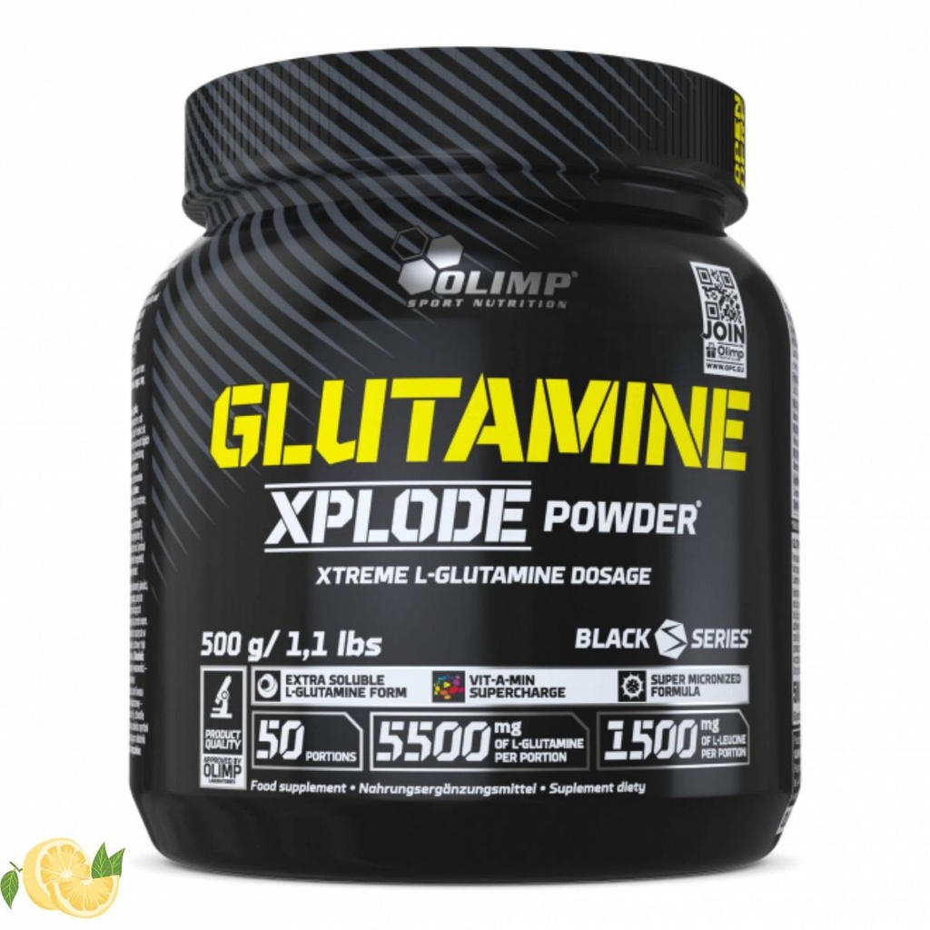Glutamine Xplode powder lemon
500 g