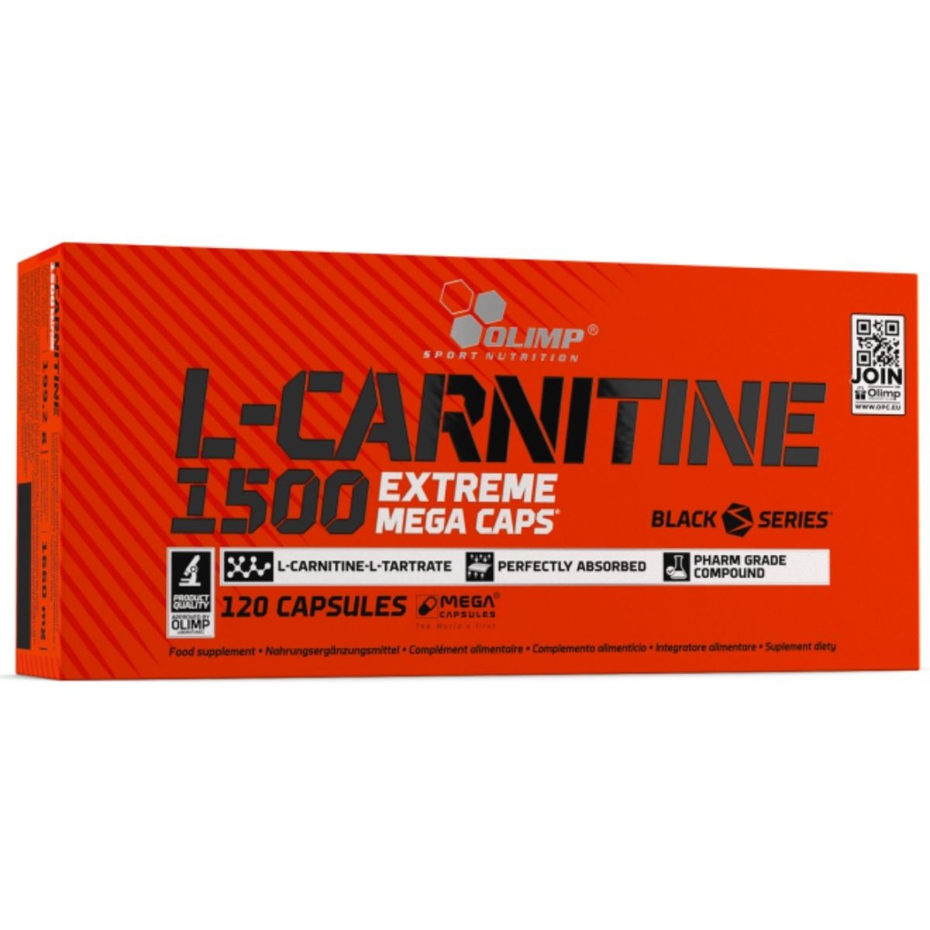 L-Carnitine 1500 Extreme Mega
Caps® 120 caps.