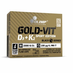 [5901330075636] Gold-Vit D3+K2 2000 IU 60 caps.